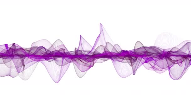 带粒子波物体慢动作和文本空间的浪漫视频动画 4096X2304环路4K — 图库视频影像
