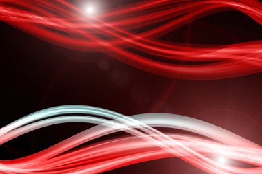 Işıklı fütüristik teknoloji dalga arkaplan tasarımı