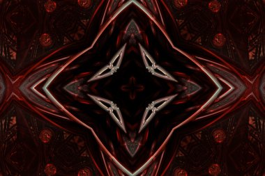 harika soyut resimli cam nesne