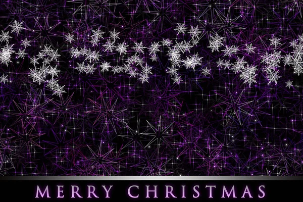 Maravilhosa ilustração de fundo de Natal com flocos de neve e estrelas — Fotografia de Stock