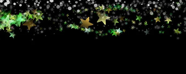 Maravilhosa ilustração de fundo de Natal com flocos de neve e estrelas — Fotografia de Stock