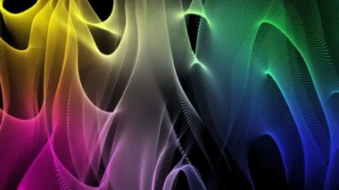 fantastik video animasyon ile dalga nesne hareket, döngü hd 1080p