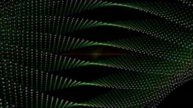 parçacık nesne ve hareket, ışık ile fütüristik video animasyon döngüsü hd 1080p