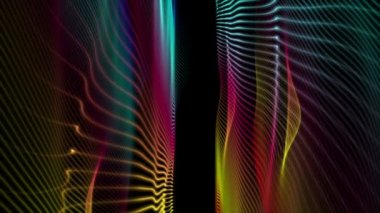 fantastik video animasyon ile dalga nesne hareket, döngü hd 1080p