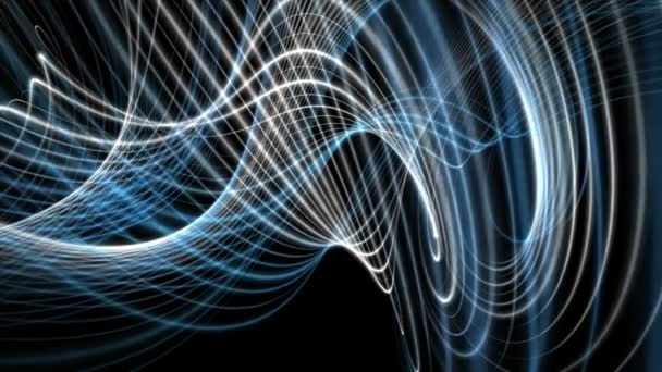 Fantastique animation vidéo avec un objet rayé en mouvement, boucle HD 1080p 