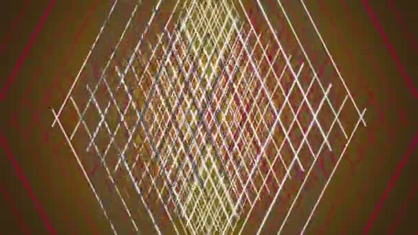 Fantastique animation vidéo avec un objet rayé en mouvement, boucle HD 1080p 