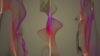 fantastik video animasyon ile dalga nesne hareket, döngü hd 1080p