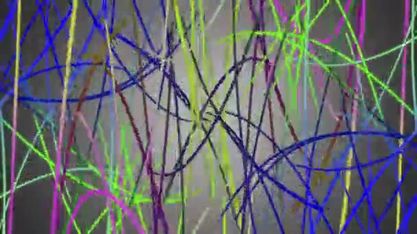 Fantastique animation vidéo avec un objet rayé en mouvement, boucle HD 1080p 