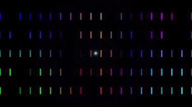 Güçlü disko ışık şerit video animasyon hareketli, döngü Hd 1080p