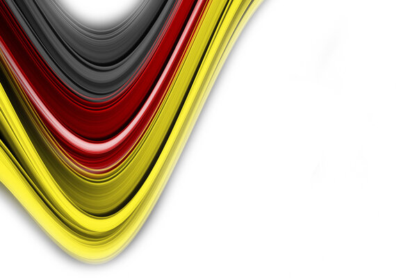 Иллюстрированная волна немецких цветов для спортивных мероприятий
