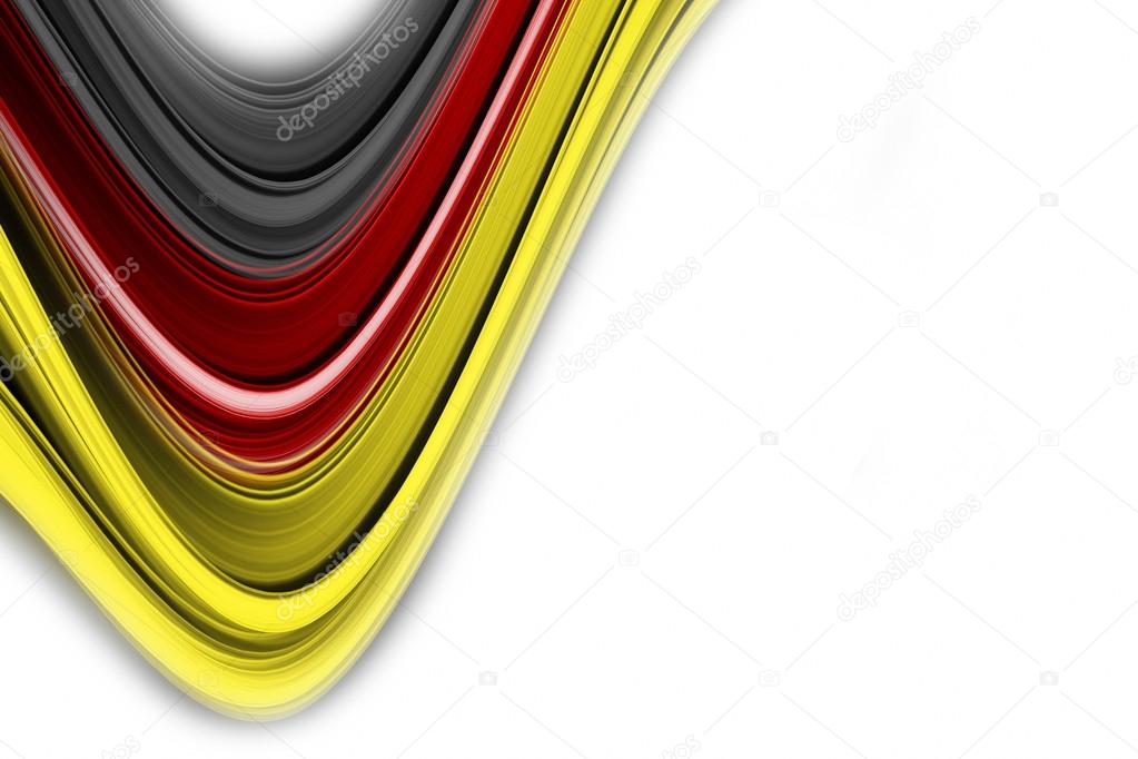 Illustrated wave in german colors for sport events