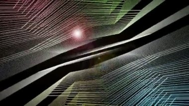 Şerit nesne ve hareket, ışık ile fantastik video animasyon döngüsü hd 1080p