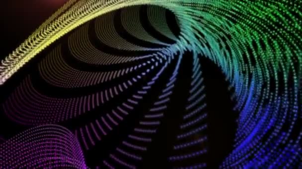 Fantastyczna animacja wideo z cząstek obiektu i światła w ruchu, pętla Hd 1080p — Wideo stockowe