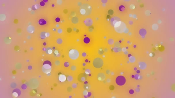 Wonderful video animation with bubbles in motion, loop HD 1080p — Stock Video