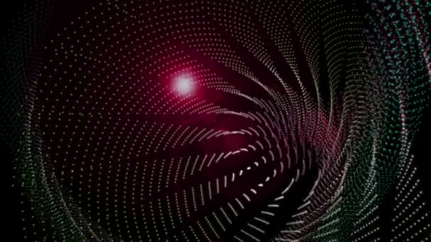 Animation vidéo futuriste avec objet particule et fusée éclairante en mouvement, boucle HD 1080p 