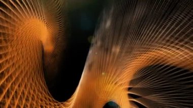 Parçacık Şerit nesne ve hareket, ışık ile fütüristik video animasyon döngü Hd 1080p