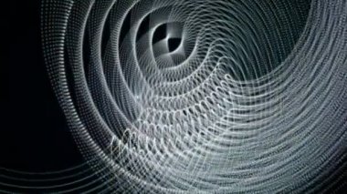 parçacık nesne ve hareket, ışık ile fütüristik video animasyon döngüsü hd 1080p