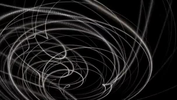 Fantastique animation vidéo avec un objet rayé en mouvement, boucle HD 1080p 