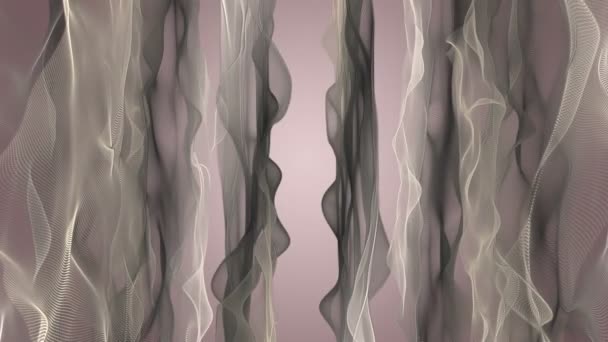 Fantastique animation vidéo avec l'objet vague en mouvement, boucle HD 1080p 