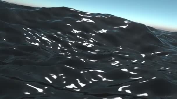Merveilleux océan vagues animation vidéo, boucle HD 1080p 