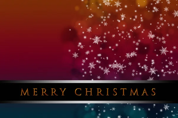 Wunderbare Weihnachten Hintergrund Design Illustration mit Schneeflocken — Stockfoto