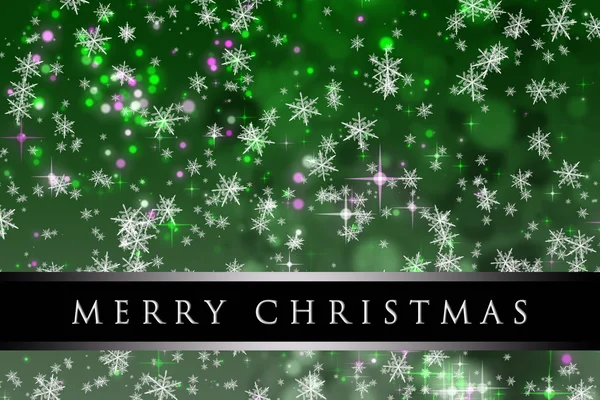 素晴らしいクリスマスの背景デザイン雪の結晶と星 — ストック写真