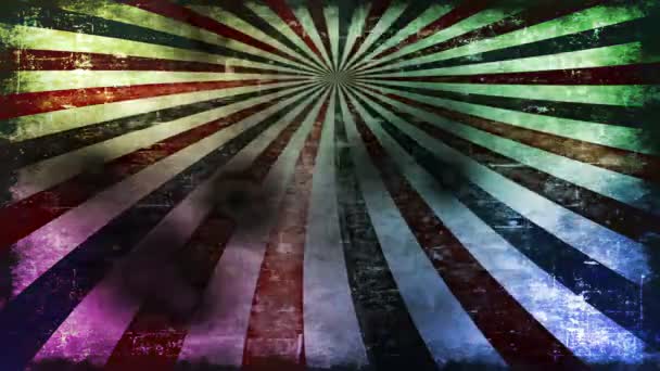 Fantastique animation vidéo avec des couleurs changeantes sur fond grunge, boucle HD 1080p 