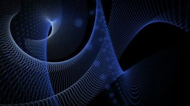 parçacık nesnesiyle birlikte hareket, fütüristik video animasyon döngüsü hd 1080p