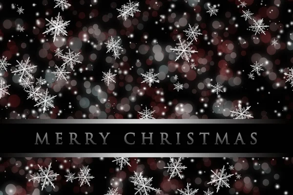 Prachtige Kerstmis achtergrond ontwerp illustratie met sneeuwvlokken — Stockfoto