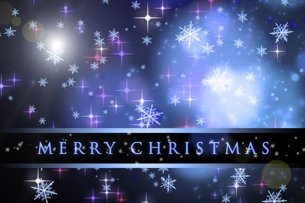 Wonderful Christmas background design with snowflakes and stars — Stock Photo, Image