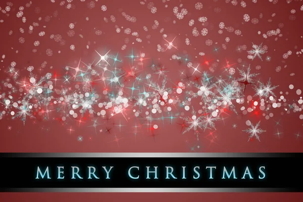 Wunderbare weihnachtliche Hintergrundgestaltung mit Schneeflocken und Sternen — Stockfoto