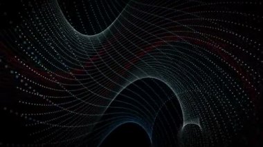 parçacık Şerit nesne hareket ile fantastik video animasyon döngüsü hd 1080p