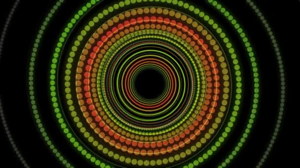 Fantástica animación de vídeo con la raya de partículas objeto en movimiento, bucle HD 1080p — Vídeo de stock