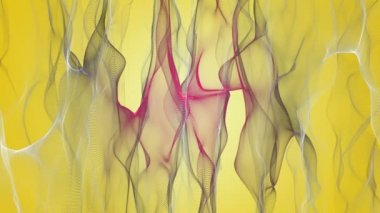 fantastik video animasyon ile dalga nesne hareket, döngü hd 1080p