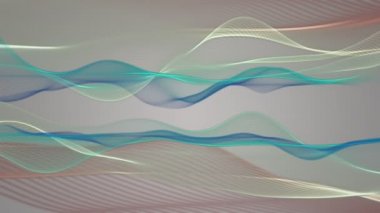 fantastik video animasyon ile dalga nesne hareket, döngü hd 1080p