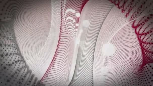 Fantastisk video animation med partikel stripe föremål i rörelse, slinga hd 1080p — Stockvideo