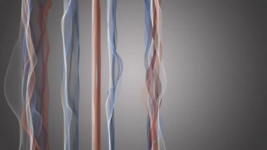 fantastik video animasyon ile dalga nesne hareket, döngü hd 1080p