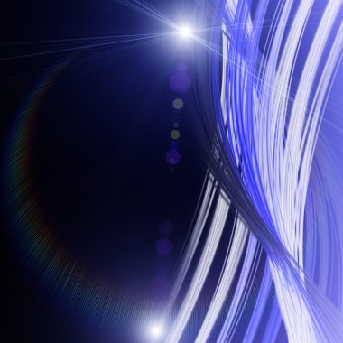 Işıklı fütüristik teknoloji dalga arkaplan tasarımı