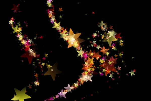 Wonderful Christmas background design illustration with stars — Stock Photo, Image