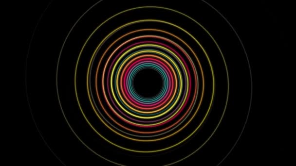 Fantastique animation vidéo avec un objet à bandes de particules en mouvement, boucle HD 1080p 