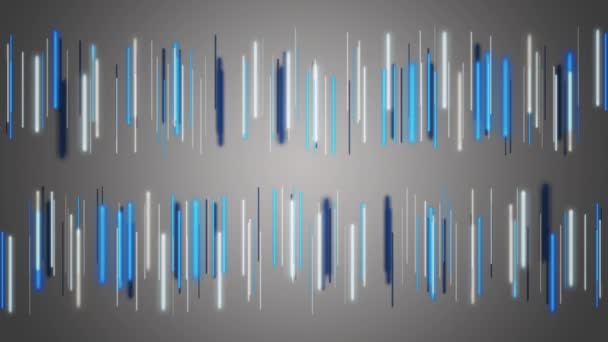 Fantástica animación de vídeo con objeto de rayas en movimiento, bucle HD 1080p — Vídeo de stock