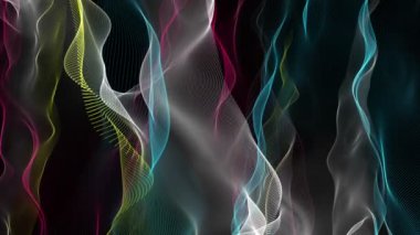 fantastik video animasyon ile dalga nesne hareket, döngü hd 1080p