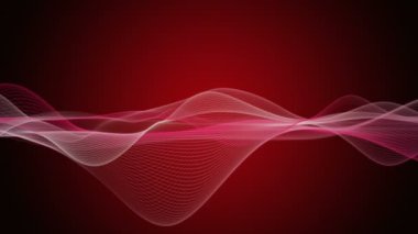 fantastik video animasyon ile dalga nesne hareket, döngü hd 1080p