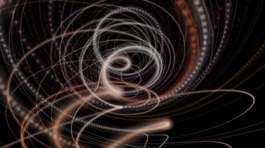 Parçacık Şerit nesne hareket, fütüristik video animasyon döngü Hd 1080p