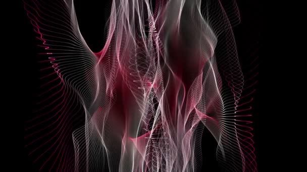 Fantastique animation vidéo avec l'objet vague en mouvement, boucle HD 1080p 