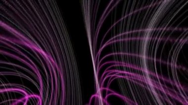 Parçacık Şerit nesne hareket, fütüristik video animasyon döngü Hd 1080p