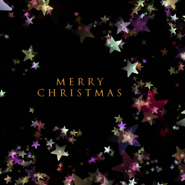 輝く星と幻想的なクリスマスの設計 — ストック写真