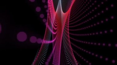 Parçacık Şerit nesne hareket, fütüristik video animasyon döngü Hd 1080p