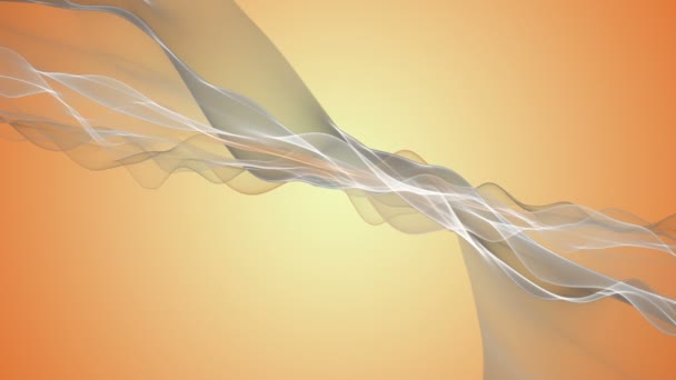 Fantastické video animace s vlnou objektu v pohybu, smyčka hd 1080p — Stock video
