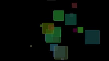 fantastik video animasyon kare nesneleri hareket ile döngü hd 1080p